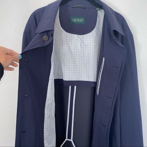 Ralph Lauren Navy Trench Raincoat